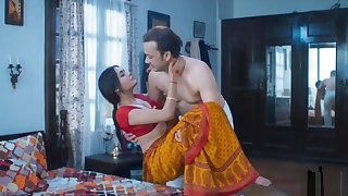 Wife homemade sex very hot red saree full romance..