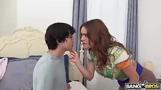 Mommy teaches son how to nail a classy woman
